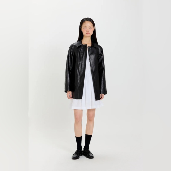 NWT PVCS LEATHER JACKET - Picture 4 of 11